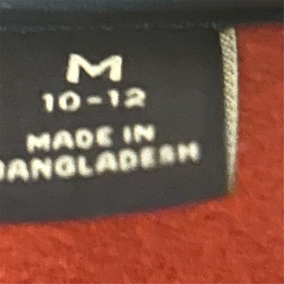 Lands' End Women's Sherpa Fleece Jacket Red Size M Snap Button Closure Pockets - Picture 9 of 12